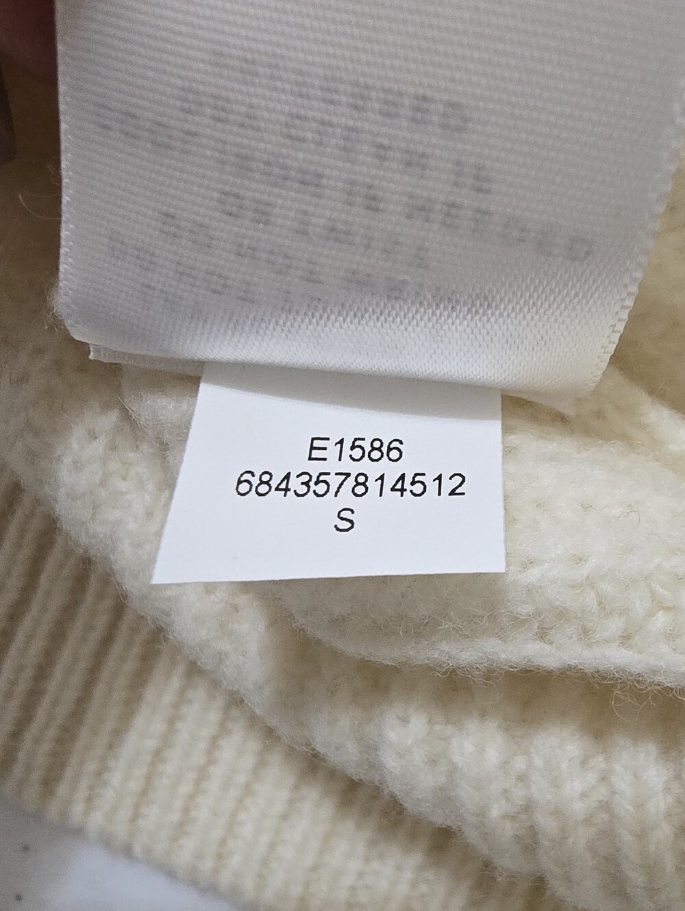 AYR Ivory Extra Fine Merino Wool 1/2 Zip Sweater Women's Small Mockneck - Picture 7 of 9